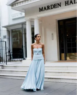 Acler Avonlea Midi Dress Celeste Blue Size AU 12 for rent on The Volte - image 3