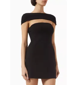 Reformation Carmina Mini Dress Black Size 6 for rent on The Volte - image 2
