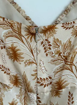 Bec & Bridge Fleetwood Midi Dress Cream Floral Size 8 for rent on The Volte - image 9