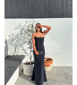 HNTR the Label Louie Gown Noir Size XS/AU 6 for rent on The Volte - image 2