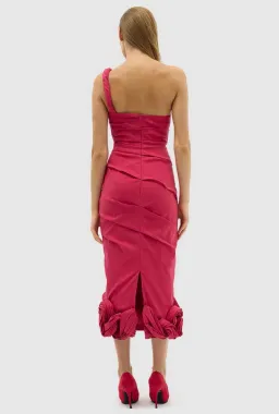 Rachel Gilbert Ochre Midi Dress Red Size 0 / AU 6 for rent on The Volte - image 2