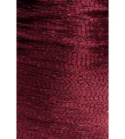 Meshk Nylah Beaded Halter Mini Dress Burgundy Size 6 for rent on The Volte - image 4