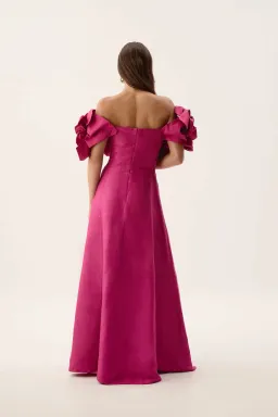 Aje Etta Gown Dress Pink Size 8 for rent on The Volte - image 4