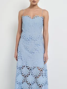 Sheike Ella Lace Maxi Dress Blue Size AU 8 for rent on The Volte - image 2