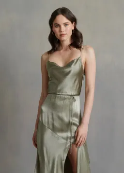 Bec + Bridge Dress Moon Dance Midi Sage Size 10  for rent on The Volte - image 3