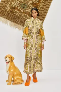 Alemais Clemenza Shirtdress Multi Print Size 16 for rent on The Volte - image 1