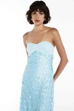 Manning Cartell Supreme Extreme Balconette Maxi  Dress Acqua Spritz Size 8 for rent on The Volte - image 3