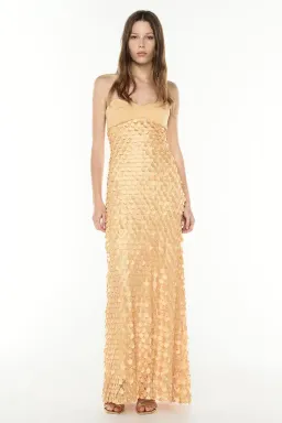 Manning Cartell Supreme Extreme Balconette Maxi  Dress Honeycomb Size 8 for rent on The Volte - image 1
