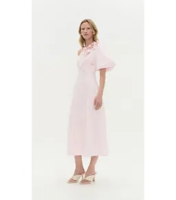 Aje Camille Midi Dress in Pastel Pink Size AU 10 for rent on The Volte - image 2