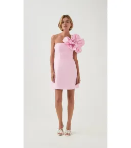 Aje Florence Mini Dress in Lilac Blush Size AU 8 for rent on The Volte - image 1