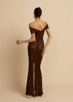 Arcina Ori Milana Dress in Chocolate Size M/AU10 for rent on The Volte - image 6