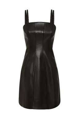 Aje Osa Braided Mini Dress Black Size 8 for rent on The Volte - image 4