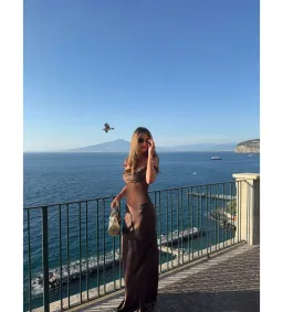 Natalie Rolt Gwyneth Gown Espresso Size 8 for rent on The Volte - image 3