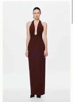 Misha Alusia Dress in Port Size 10 for rent on The Volte - image 1