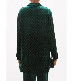 Gucci Velvet GG Monogram Set Shirt and Pants Size S for rent on The Volte - image 6