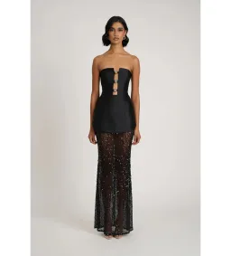 Eliya The Label Nerissa Dress in Black Size M/AU10 for rent on The Volte - image 2