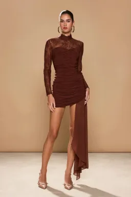 Sonya Moda Mariposa Dress Brown Size 8 for rent on The Volte - image 1