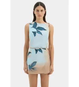 Sir the Label Serene Mini Dress Sequoia Blue Floral Size 0 AU 6 for rent on The Volte - image 4