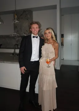 Aje Kyra Gown Gold Size 8 for rent on The Volte - image 4