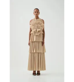 Aje Kyra Gown Gold Size 8 for rent on The Volte - image 1