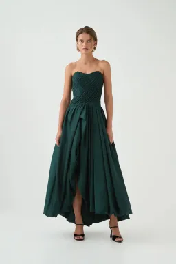 Aje Spatial Maxi Dress in Bonsai Green Size 10 AU for rent on The Volte - image 1