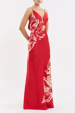 Rebecca Vallance Tallara Maxi Dress Red Size 8 for rent on The Volte - image 2
