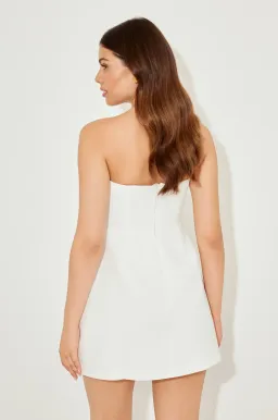 Odd Muse The Ultimate Muse Strapless Dress in White Size AU 6 for rent on The Volte - image 3