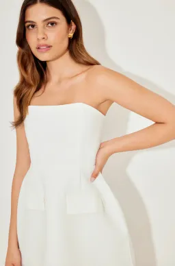 Odd Muse The Ultimate Muse Strapless Dress in White Size AU 6 for rent on The Volte - image 2