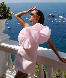 Rachel Gilbert Angelo Mini Dress Pink Size 10 for rent on The Volte - image 1