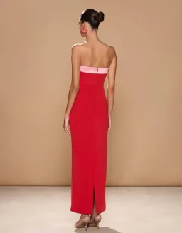 Sonya Moda Ivrea Ribbon Maxi Dress Lola Red Size M/AU 10 for rent on The Volte - image 3