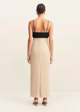 Shona Joy Campbell Bubble Bodice Midi Dress - Oat Milk size 10 for rent on The Volte - image 5