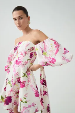 Aje Incarnation Mini Dress Fresh Flora Size AU 6 for rent on The Volte - image 3