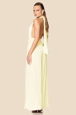 NOOKIE DESIREE HALTER GOWN / YELLOW / SIZE 8 for rent on The Volte - image 3