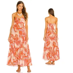 Zimmermann Lola Tie Front Midi Dress in Raspberry Floral for rent on The Volte - image 1