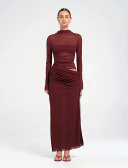 Benni Mable Maxi Dress Plum Size 6 for rent on The Volte - image 1