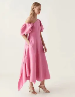 Aje Arista Tulip Sleeve Midi Dres Size 12 for rent on The Volte - image 3
