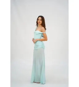Natalie Rolt Cadence Maxi Gown Baby Blue Size 1 AU 8 for rent on The Volte - image 2