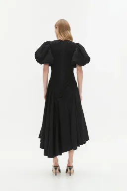 Aje Wisteria Midi Dress Black 14 for rent on The Volte - image 2