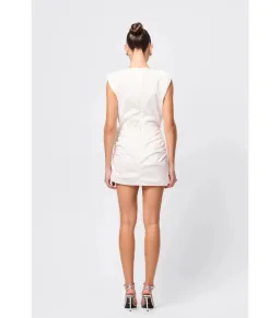 Mossman Wrapped In You Mini Dress White Size AU 8 for rent on The Volte - image 2