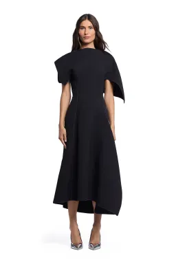 Maticevski Diadem Midi Dress in Black Size AU 14 for rent on The Volte - image 1