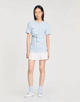 Sandra Joie Mini Dress Sky Blue Size 38 / AU 10 for rent on The Volte - image 1