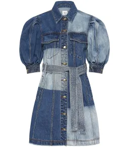 Aje Freecycle Denim Dress Multi Denim Wash Size AU 8 for rent on The Volte - image 4