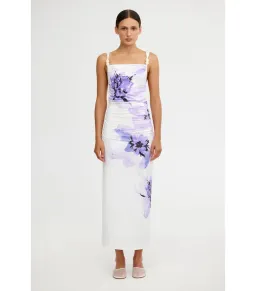 Significant Lena Midi Dress in Pearl Botanic Size AU 8 for rent on The Volte - image 1