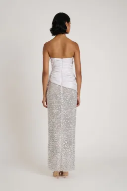  Eliya The Label Gia Maxi Gown Silver Size XS / AU 6 for rent on The Volte - image 6