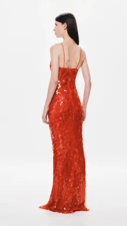 Misha  Sapphire Sequin Dress in Red Size S / Au 8 for rent on The Volte - image 3