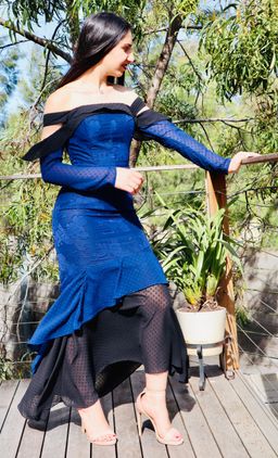 Mossman MOOD SWING Electric blue dress SIZE 6-8 for rent on The Volte - image 1