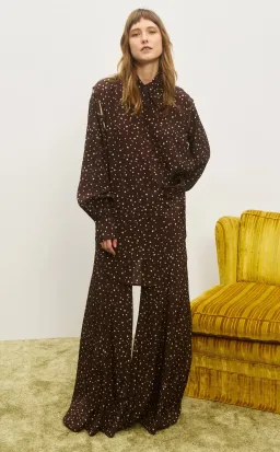 Alemais Silvio Shirt & Pant Set Brown AU 10 Best fits AU8-12 for rent on The Volte - image 1