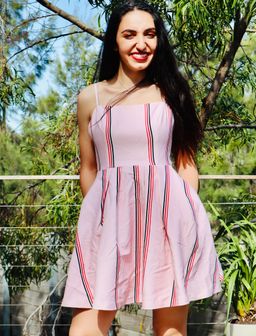 Mossman Baby Doll Mini Dress Pink Size 8 for rent on The Volte - image 2