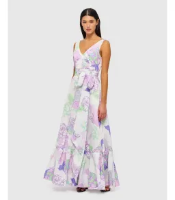 Leo Lin Begonia Maxi Dress Print Size AU 10 for rent on The Volte - image 1