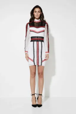 Mossman The Long and Winding Road Lace Dress Multi Size 8 for rent on The Volte - image 1